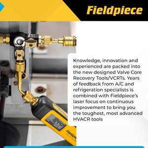 Outil de dépose de valve Wansheng VC2G avec jauge de niveau pour applications HVAC à double valve - Product Image 3