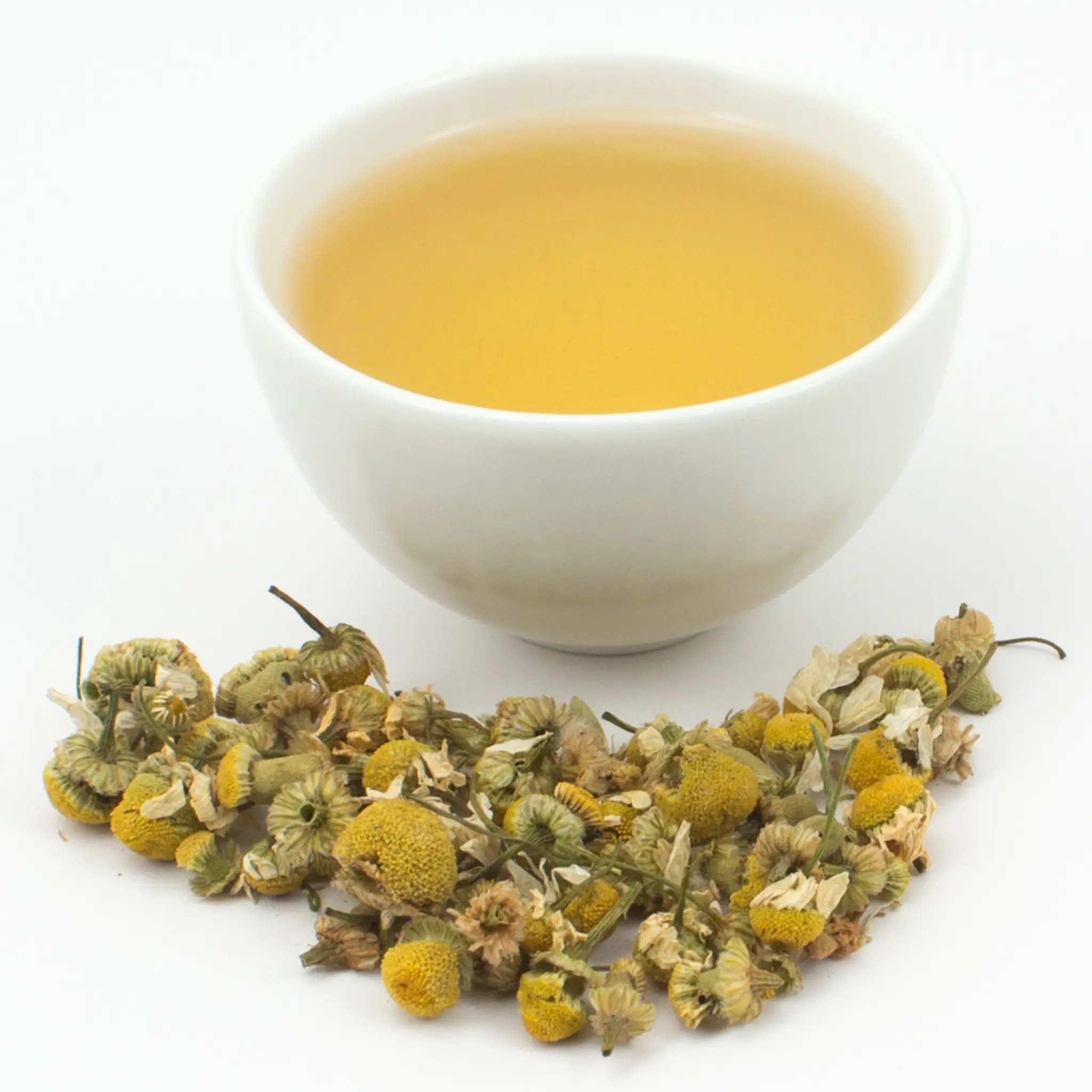 chamomile flowers tea product yellowish green chamomile flowers improve sleeping loose new chamomile tea