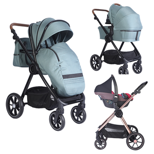 Prix promotionnel Coche Para Bebes poussette à pliage rapide d'une main populaire pour bébé 3 en 1 poussettes à pliage haute paysage - Product Image 2
