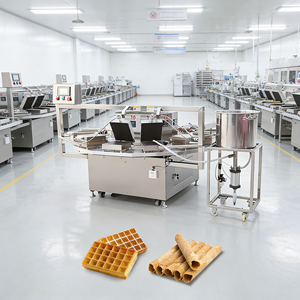 Machine automatique de fabrication de cornets de glace et de gaufrettes, ligne de production de cornets de sucre de différentes formes, <span class=keywords><strong>prix</strong></span> coût usine - Product Image 4