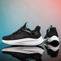 Chaussures de sport respirantes en maille pour hommes, de luxe, de marque, en gros, tendance, polyvalentes, antidérapantes, décontractées, pour la course à pied
