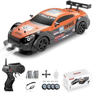 Voiture télécommandée Drift grande taille AE86 4x4, voiture de course rechargeable haute vitesse tout-terrain avec fonction de pulvérisation, jouet pour enfants, modèle GTR - Product Image 5