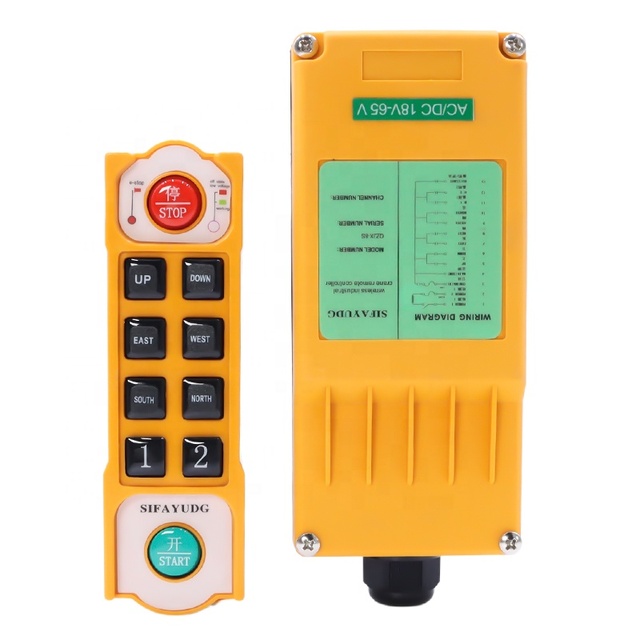 Direct Selling 8 Buttons Single Speed Smart Electric Hoist Remote Control With FCC and CE Certificate