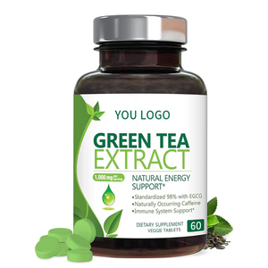 Người lớn giàu polyphenol 1000mg chiết xuất trà xanh viên mới L-theanine 60% EGCG l-tirosina tăng cường trao đổi chất phụ nữ mang thai - Product Image 1