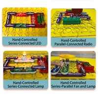 Blocs de circuits électroniques de physique STEM, 335 expériences, kit d'assemblage DIY, jouet éducatif pour enfants, kit d'apprentissage scientifique