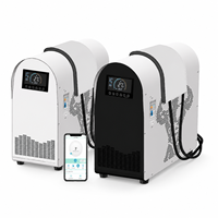 Enfriador de Agua para Baños de Hielo de 1 HP con Bomba y Motor Integrados, Control por Aplicación/WiFi, Bajo Ruido, Contenedor de 700 L para Inmersión