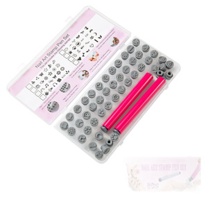 <b>Nail</b> Art Stamp Pen Set 48 Patterns Silicone Tip Replacement Pens DIY <b>Nail</b> Stamping <b>Kit</b> for General Population - Product Image 5