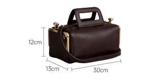 Hochwertige Retro PU-Kissen-Tasche mit Beidseitiger Verschlusschnalle Modische Leicht-Luxus Damen Einriemen-Bürohandtasche - Product Image 2