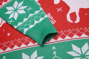 เสื้อสเวตเตอร์คอเต่าทรงเข้ารูปแบบสลิมฟิต ผลิตตามสั่ง (OEM/ODM)  ถักลายบิดเกลียว พิมพ์ลาย/สีพื้น สำหรับฤดูหนาว ผู้ชาย คริสต์มาส - Product Image 4