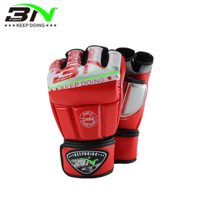 Gants de boxe BN MMA en gros, mitaines de sac de frappe lourds, gants de kickboxing demi-doigts pour <span class=keywords><strong>UFC</strong></span>, sparring, Sanda, pour femmes et hommes - Product Image 4