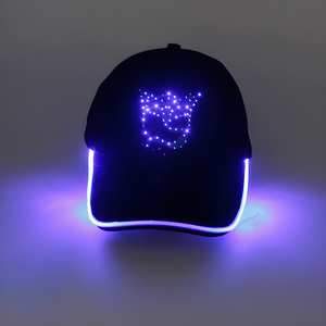 Gorra de Béisbol Luminosa con Logotipo de Moda, Gorra de Fibra Óptica LED Intermitente <span class=keywords><strong>para</strong></span> Fiestas, Carnavales, Noches, Visera Brillante <span class=keywords><strong>para</strong></span> Equipos - Product Image 6