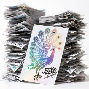 UV Resist Waterproof Custom <b>Logo</b> Printed Die Cut Vinyl Holographic <b>Stickers</b> Reflective Hologram <b>Sticker</b> Label - Product Image 6