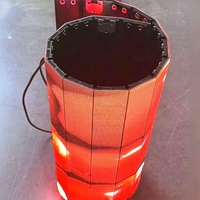 Écran LED motorisé déroulable, format 4:3, écran vidéo souple et flexible pour vitrine de magasin, publicité murale.