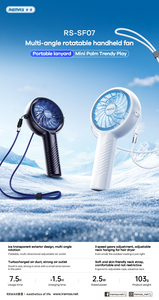 Remax LED Sạc Chỉ Số Ánh Sáng 3 Tốc Độ Bánh Răng Điều Chỉnh Đa-Góc Xoay Cầm Tay Di Động <span class=keywords><strong>Fan</strong></span> Hâm Mộ - Product Image 4