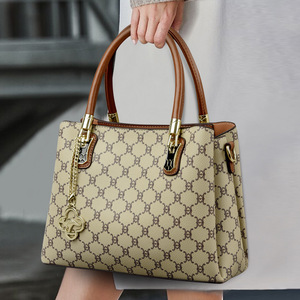 Sac seau de luxe pour femme en cuir léger et imperméable, bandoulière, ceinture, fermeture éclair, chaînes, grande capacité, portefeuille - Product Image 2