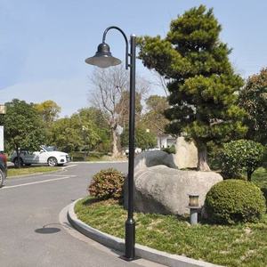 सजावटी उद्यान पोल प्रकाश प्रकाश स्तंभ उद्यान के लिए सफेद सड़क प्रकाश ध्रुव के बाहर जलरोधक - Product Image 6