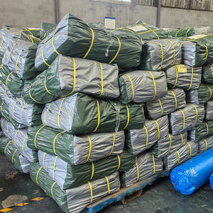 قماش مشمع من البولي إيثيلين عالي الكثافة (HDPE) مخصص من مصنع صيني، مقاوم للماء للاستخدام الخارجي، مطلي باللون الفضي، متين وعالي الجودة. - Product Image 6