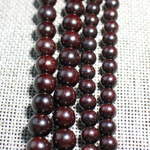 Rosario budista de 108 cuentas de sándalo de sangre zambiano, joyería de palo de rosa africano para ceremonias religiosas, unisex - Product Image 4