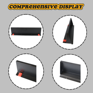 <strong>50cm</strong> Slatwall Storage <strong>Shelf</strong> Metal Wall Mounted Display <strong>Shelf</strong> for Bottles Retail Shop Garage - Product Image 2