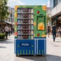 Distributeur automatique de boissons et de snacks, distributeur automatique sans personnel, distributeur automatique en libre-service pour bureau, station, centre commercial