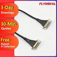 Câble coaxial LVDS micro à 30 broches EDP vers 40 broches, faisceau de câblage personnalisé pour écran LCD d'ordinateur portable