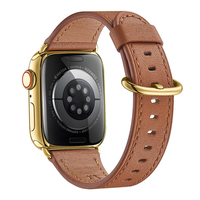 Bracelets de montre en cuir véritable de haute qualité, prix avantageux, vente chaude 2024, avec fermoir en acier métallique, bracelets de montre en cuir souple