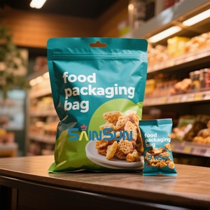 Custom Moisture Proof Aluminum Foil Stand up Pouch Nut Snack Food <b>Zip</b> Lock Package Plastic Packaging <b>Bag</b> with Clear Window - Product Image 1