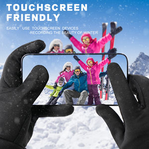 Guanti da sci ricaricabili 7.4V con fodera riscaldata a mano compatibile con Touch-Screen per guanti invernali riscaldati elettrici - Product Image 6
