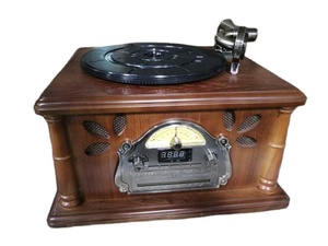 Gramófono Retro, <span class=keywords><strong>reproductor</strong></span> <span class=keywords><strong>de</strong></span> madera antiguo, caja <span class=keywords><strong>de</strong></span> sonido, fonógrafo, Tocadiscos - Product Image 4