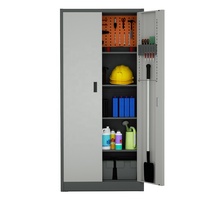 Armoire à outils en métal robuste avec étagères réglables, rangement en acier pour garage, maison, bureau, atelier, personnalisable par le fabricant