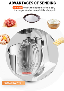 Grande capacité 80 <span class=keywords><strong>litres</strong></span> pétrin Pizza farine oeuf pain mélangeur planétaire commercial boulangerie pâte mélangeur Machine - Product Image 3