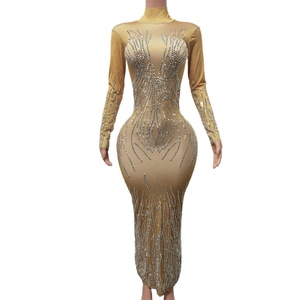 one piece dress for night party Glamine Women's High Slit Dress,Solid Color,Summer,Elegant,Party Night, Maxi Long One Piece Vintage Dress,Resort Wear,Holiday Outfits,Nightclub,Toast