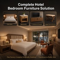 Ensemble de meubles de chambre d'hôtel en bois massif écologique de style Wabi Sabi moderne avec design intérieur personnalisé pour les hôtels 3 à 5 étoiles