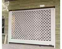 Volet roulant perforé électrique en aluminium ventilé, personnalisé, antivol, moderne, prix usine