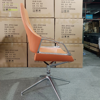 Chaise de bureau pivotante moderne avec support lombaire, fauteuil de direction massant, réglable en hauteur, avec accoudoirs, en cuir