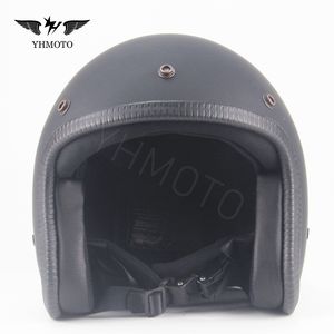 Casques de <span class=keywords><strong>moto</strong></span> DOT Classic Retro Vintage Open Face Jet Helm Cascos-motociclet <span class=keywords><strong>pour</strong></span> <span class=keywords><strong>Harley</strong></span> <span class=keywords><strong>Davidson</strong></span> Honda Cafe Racer Universal - Product Image 4