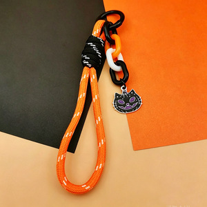 HLC New Halloween Keychain Charms, Pumpkin & Ghost Pendant <b>Phone</b> <b>Lanyard</b>, Multi-purpose Bag Hanging Ornament Decorative Jewelry - Product Image 3