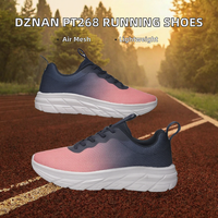 DZNAN PT268 Chaussures de course d'été pour hommes en maille légères et plates, idéales pour la marche en extérieur, confortables, respirantes, baskets abordables