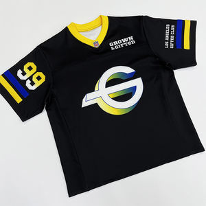 Camiseta Deportiva de Algodón de Secado Rápido, Transpirable y Anti-UV para Fútbol Americano, Talla Grande, con Diseño de Logotipo Personalizado para Fanáticos - Product Image 4