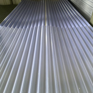 Láminas de Techo Corrugadas de PVC de 8 Pies, Resistentes al Calor, Diseño Industrial, 0.9 cm de Altura, Transparentes - Product Image 1