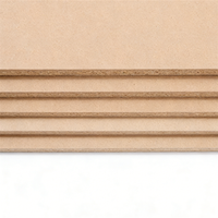 Panneau MDF ignifuge à épaisseur personnalisée, panneau de fibres à densité moyenne pour la construction, panneau mural intérieur