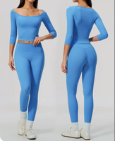 Ensembles de yoga sans couture pour femmes, effet seconde peau, comprenant un short, un soutien-gorge de sport et un legging taille haute, vêtements de sport push-up en gros