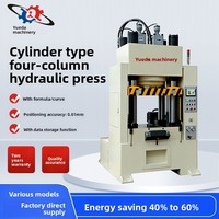 Presse hydraulique à quatre colonnes de précision pour composants automobiles à faible bruit, vente en gros