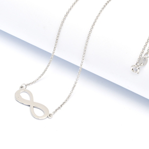 <span class=keywords><strong>Collana</strong></span> <span class=keywords><strong>con</strong></span> nodo d'amore <span class=keywords><strong>con</strong></span> simbolo dell'<span class=keywords><strong>infinito</strong></span> inciso personalizzato in argento Sterling <span class=keywords><strong>con</strong></span> ciondolo <span class=keywords><strong>con</strong></span> nome - Product Image 3