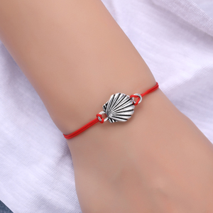 Ocean Beach Shell Shell sirena estiva stella marina dollari di sabbia Octopus cavallo di mare Baby balena coda di squalo braccialetto di fascino di pesce - Product Image 5