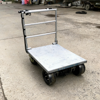 Chariot à plateau plat en acier inoxydable Zhong Nuo pour atelier, dimensions personnalisables, 10 kg, garantie de 2 ans, modèle Shandong ZNCART001