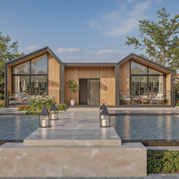 Usine d'origine Maisons préfabriquées en kit de 20 à 40 pieds Villas mobiles de luxe Maison modulaire préfabriquée en conteneur sur mesure pour hôtels