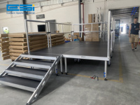 Plate-forme de scène ESI à 4 pieds facile à installer plate-forme de scène portable en aluminium scènes d'événement de passerelle