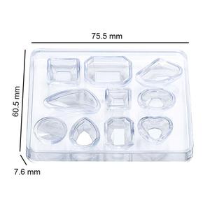 Molde de resina colgante de fundición de joyería con forma de diamante HY para hacer herramientas de artesanía de Transparencia de anillo de mano DIY - Product Image 5