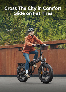 Bicicleta Eléctrica <span class=keywords><strong>Engwe</strong></span> <span class=keywords><strong>Ep</strong></span>-<span class=keywords><strong>2pro</strong></span> de 750w, Potente, con Llantas Gruesas de 20 Pulgadas, Plegable y Portátil - Product Image 4